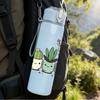 1PC Succulent Potted Cactus Print 750ml Color Plastic Sports Water Bottle Leakproof Flip Straw Lid Suitable for Sports Office Home Use