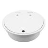 430mmx140mm/16.93x5.51in RV Kitchen Sink Round White Acrylic Hand Wash Basin Sink with Lid for Carav
