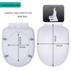 Universal Thickened UV Slow-Close Toilet Seat Cover with Quick Release for Home Use