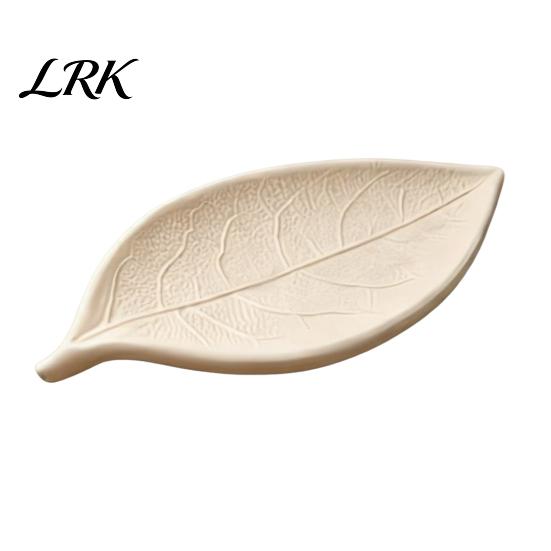 Ring And Earring Dish 3D Printed Leaf Shaped Jewelry Tray, Dish, Entryway Table Trays, Bionic Design Tray Decorative Trinket Organizer for Rings