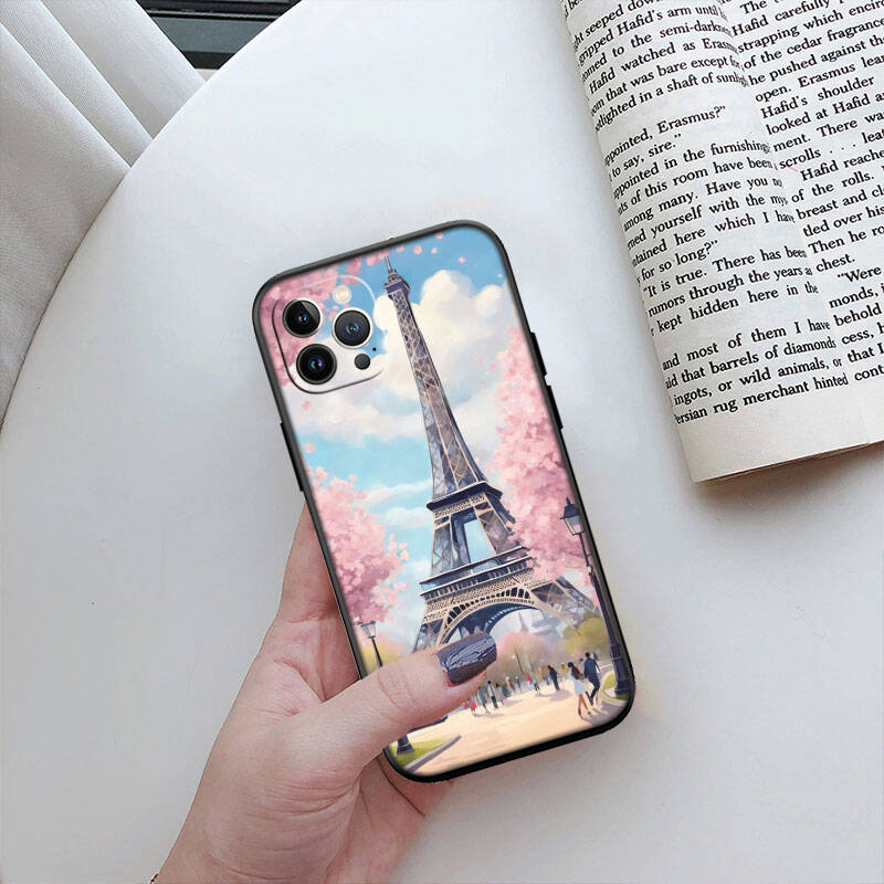 MH128 Paris Eiffel Tower Case for Samsung A06 A35 A25 A24 A15 A05S A05 M55 M35 M15 A02 A12 A13 A10 A16 A20 A30 A22 A31 A32 A33 A42 A50