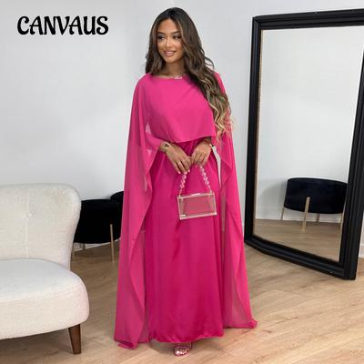 Women's Plus Size Dress Solid Color Mesh Satin Casual Sexy Dresses Evening Dress