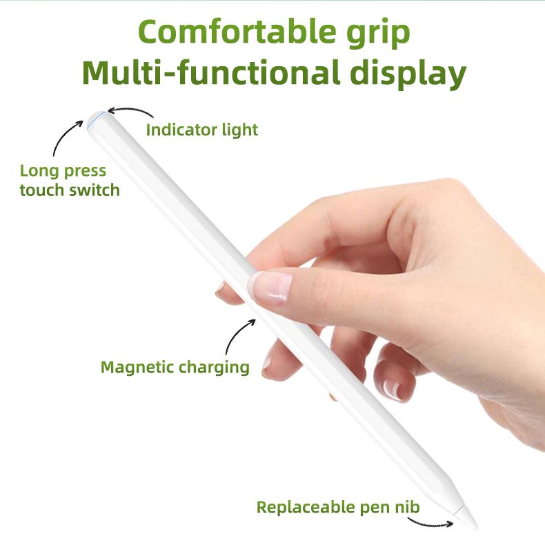 Plastic Active Abs Tablet Stylus Pencil 2nd Generation Stylus Pens  Wireless Charging for  Ipad Pro Air Mini Tablet 2024