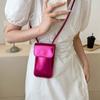 Kabelky Crossbody Dámské Mini PU kožené peněženky a kabelky přes rameno pro dívky Dámské Telefon Jednoduchá pevná designová taška