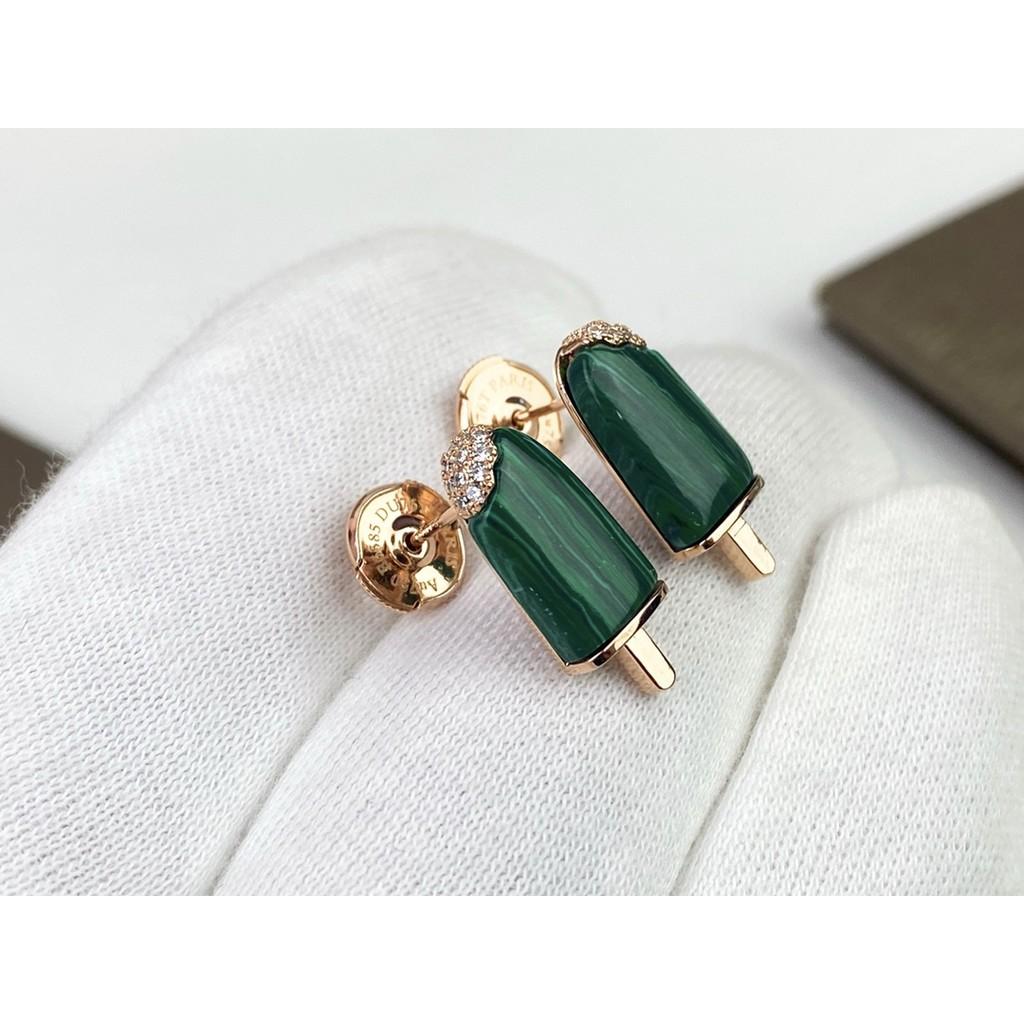 Ice Cream Earrings, Ice Cream Sticks, Top-notch Imported Diamond Earrings, Peacock   Lifelike and Finely Cut with Elegant Design