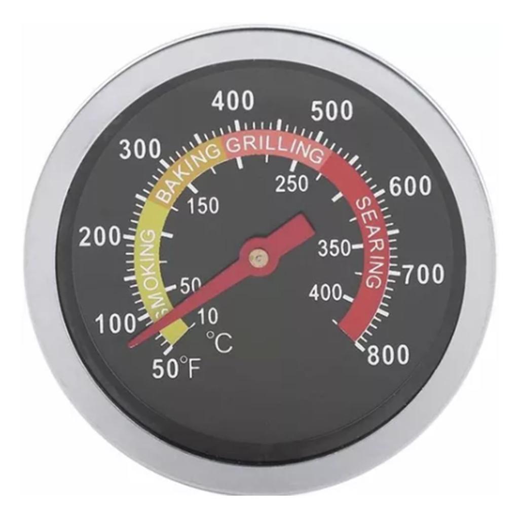 Teploměr do trouby s držákem 50 až 400 Celsia Profesionální kovový kryt Bimetalový teploměr do trouby pro