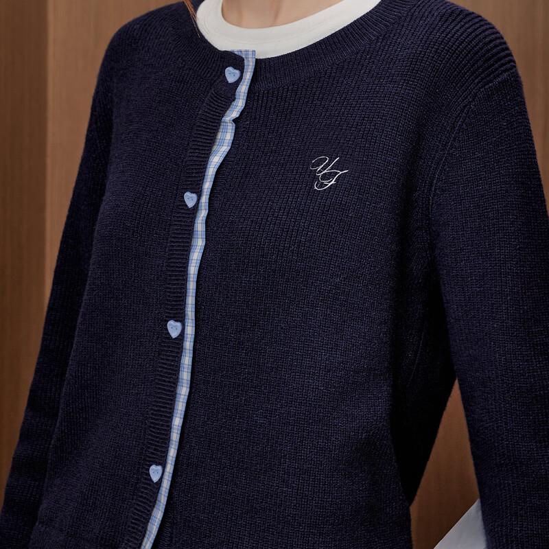 UNIFREE Faux Two-Piece Knit Cardigan