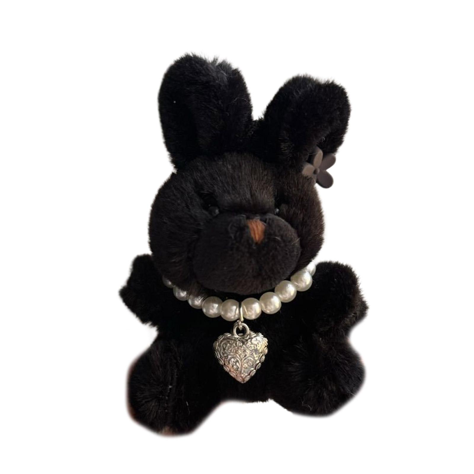 

Элегантный плюшевый брелок для ключей в виде животного, телефонный брелок, уникальный брелок для ключей, мультяшная сумка, кулон, аксессуар для кошелька, сумки, рюкзака чёрный