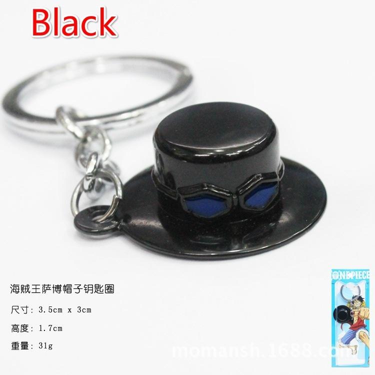 One Piece Keychain Antique Straw Hat Keychain 3D Vintage Anchor Rudder Pendants Key Chains Metal Key