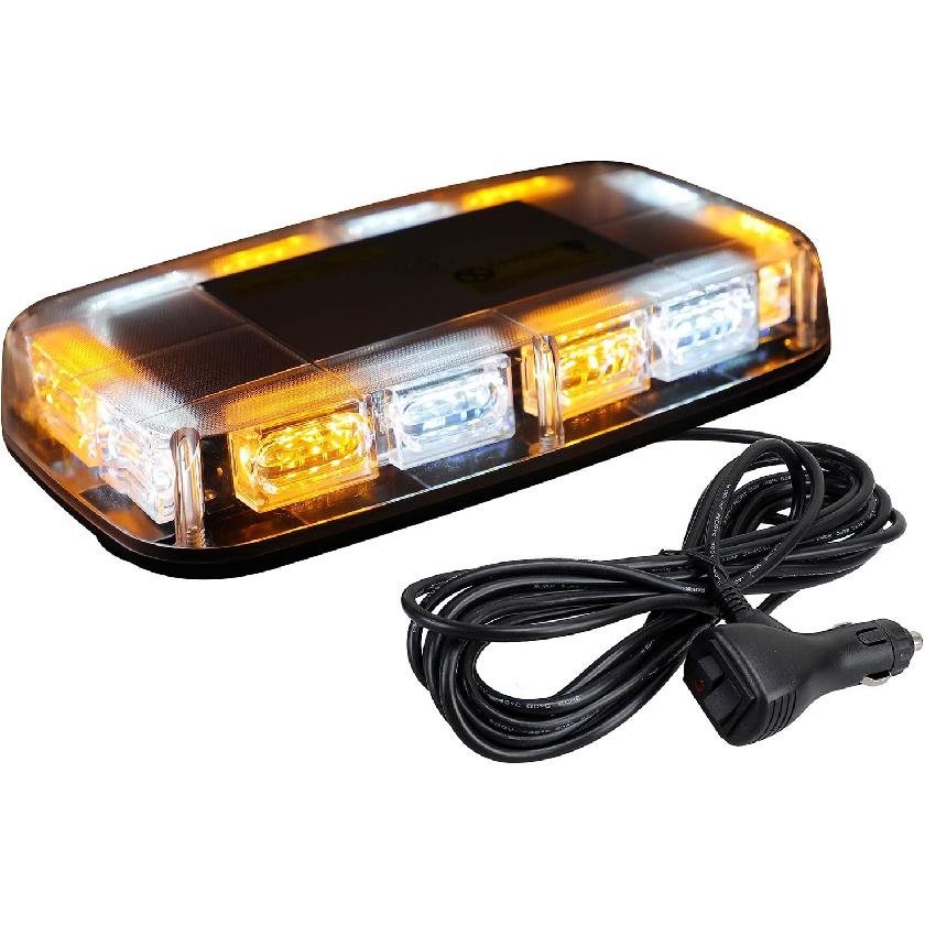 ASPL [Upgraded 5] 48LED Roof Top Strobe Lights, High Visibility Emergency Safety Warning LED Mini Strobe Light Bar with Magnetic Base for 12-24V Snow