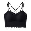 Beauty Back Sling Vest, Summer Thin Lace Inner Cover with Chest Pad Bra Integrated Tube Top and Outer Wear