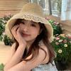 Large Edge Summer Lace Sun Hat Foldable Panama Cap INS Style Beach Bucket Hat  Beach Side