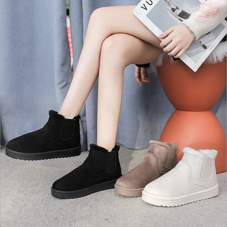 💰Koop Snow Boots Women New Thick Velvet Large Size Winter Fashion Warmth  one-step Short Boots Cotton Shoes Women's Cotton Shoes goedkoop online  tegen de lage prijs met gratis verzending bij Joom webshop —