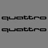 2PCS Car Body Trunk Window Logo Sticker Decal Decor Accessories For F2 Sline RS Quattro A4 A5 A6 TT A8 Q5 Q6 Q7 Q8 S A7 8P S3