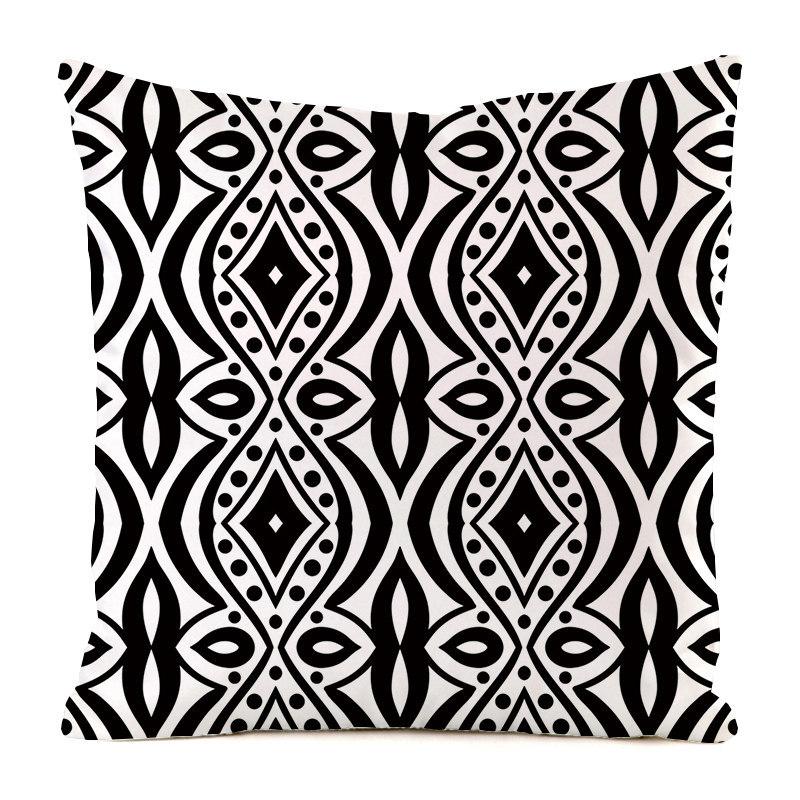 Home Decor Geometric Pattern Digital Print Pillow Covers Pattern Cushion Cover Suitable for Sofa Bedroom Car Pillow Cover
