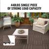 Interlocking Deck Tiles Plastic Wood 27 Pack 12"x12" Waterproof for Porch