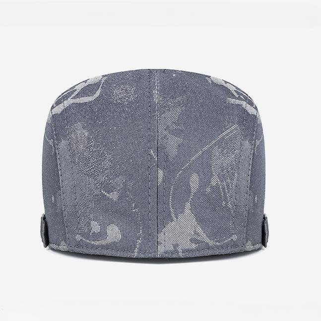 Summer New Women's Jacquard Fashion Beret Retro Men's Hong Kong Style Forward Hat Personalized Versatile Cap