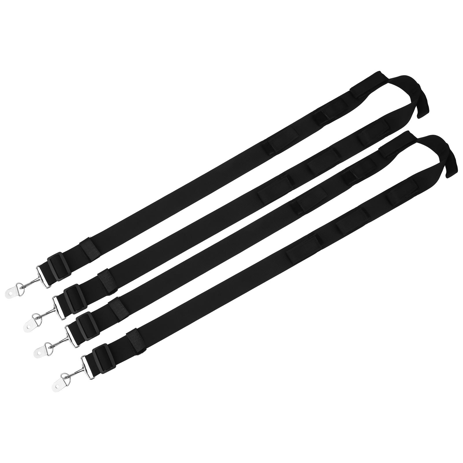 

2 шт. Регулируемая автомобильная стойка для удочек, фиксирующий ремень на липучке, 7Дыра Полиэстер