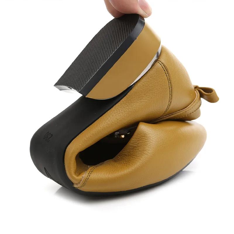 Fashion Spring Summer New Designer Med Heels Shoes Women Large Size Pumps Brand Genuine Leather Ladies Luxury Fashion Party Shoes