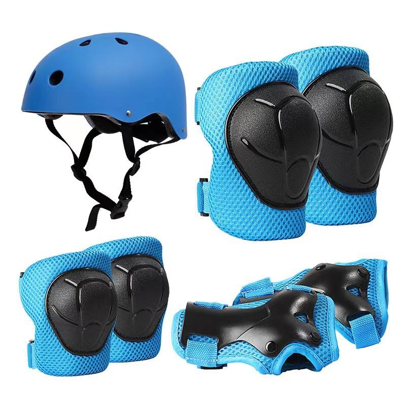 Children's Roller Skating Protective Gear Balance Car Skateboard Protective Gear Skating Knee Pads Elbow Pads Bicycle Six or Seven Piece Set