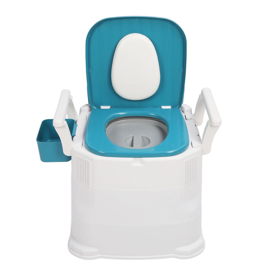 Commode for Adults Anti Slip Soft Padded High Load Capacity Commode Toilet with Garbage Bag