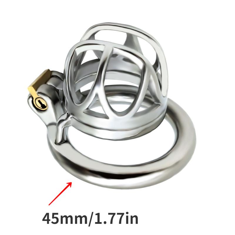 Male Chastity Lock Stainless Steel CB Penis Cage Metal Adult Sex Toys Ga Cock Ring Ball Stretcher Slave BDSM