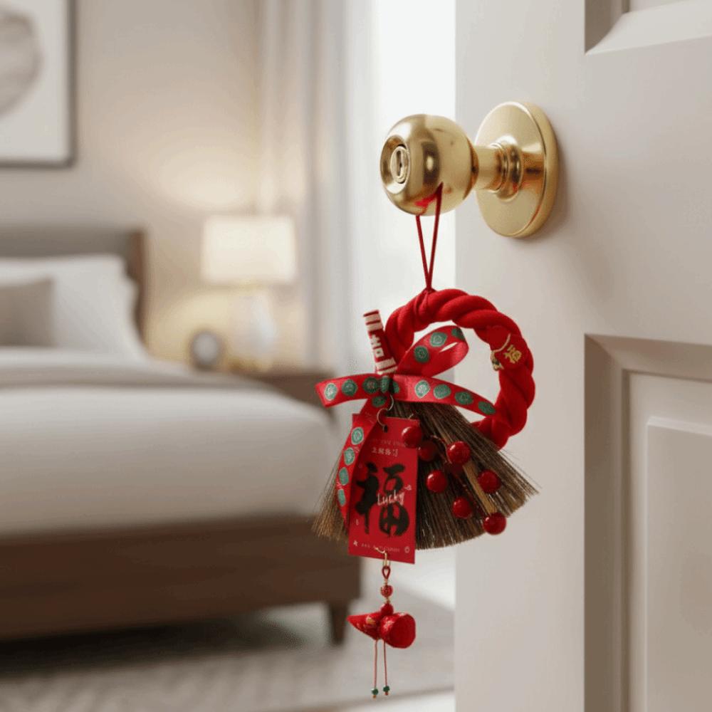 Beat Wishes New Year Hanging Pendant Decorative Door Hanging Ornament Entrance Decoration