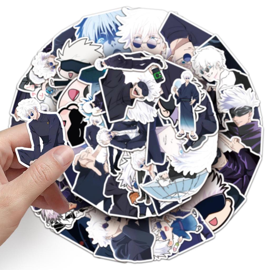 50 Jujutsu Kaisen Graffiti Stickers: Anime Decorations for Water Cups, Phones, and Luggage