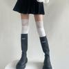 Japanese Fashion Autumn Winter Women Stockings Solid Color Thigh High Socks Lolita Lacework Knee High Socks Thigh High Stockings