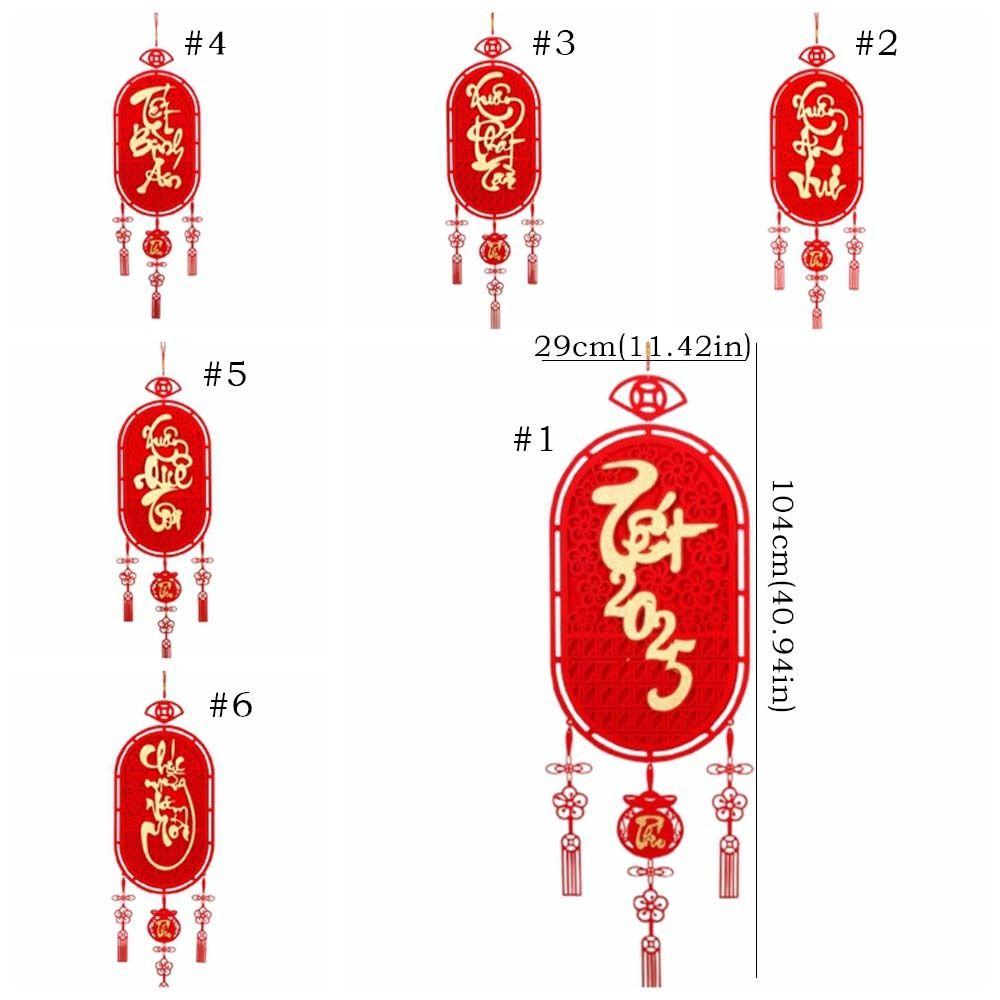 Traditional Fu Character Pendants Chinese Style 2025 New Year Door Couplet  New Year Gift