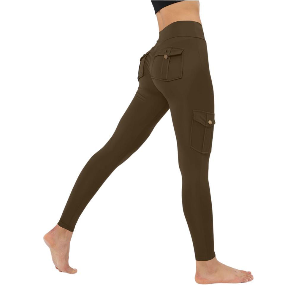Women's Fashion Solid Color Yoga Pants High Waisted Skinny Sweatpants Fitness Pants