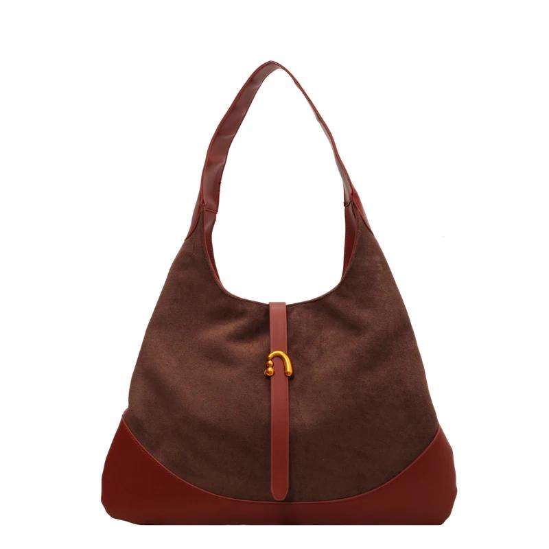 Large Capacity Retro Bag for Women  Single Shoulder Crossbody Work Casual Bag  New  Autumn and Winter