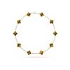 Collana Boutique Dieci Fiori Collana Trifoglio a Quattro Foglie Bifacciale Lusso di Alta Gamma Collana da Donna