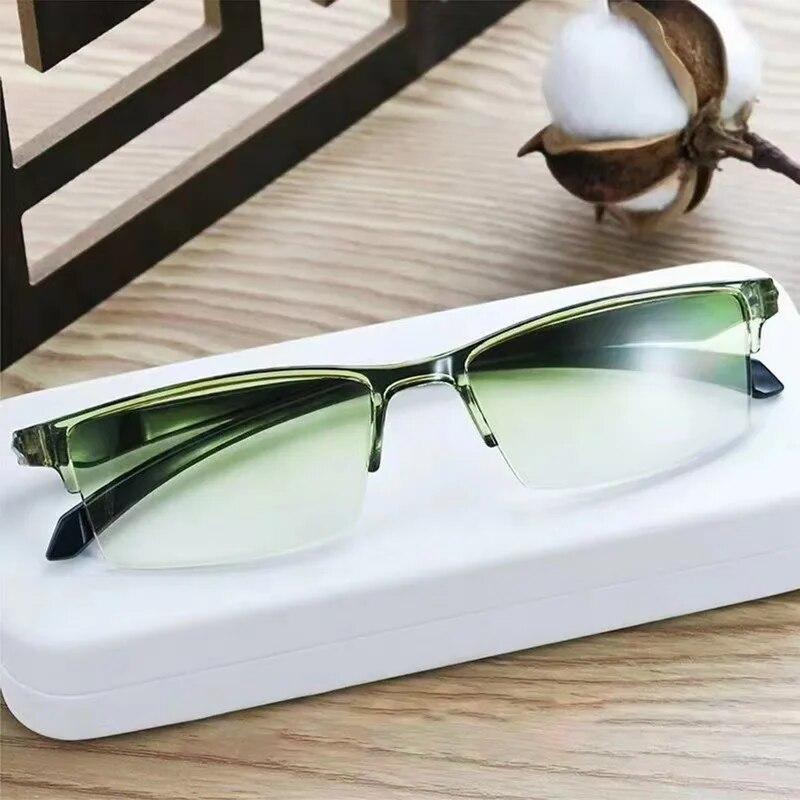 Fashion Presbyopia Glasses Ultra Clear Anti-Blue Light Black Technology Smart Zoom Glasses Optical Spectacle Computer Eyeglass