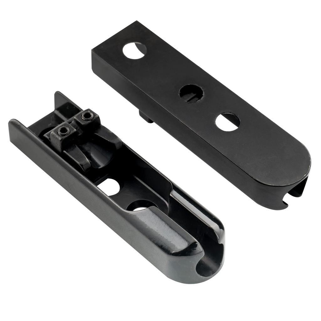 Musiclily Pro 15.5mm Single Bass Bridge for 4-String Electric Bass, Black (Set of 4)