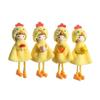 Cute Girl Hanging Ornament Yellow Happy Easter Decorations Easter Chicken Pendant  Party Favors