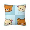 Rilakkuma Strawberries Square Pillow Case Polyester Cushions for Sofa Animal Bear Creative Cushion Covers