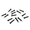 14pcs Greaseable Spring Bolt with Locknut 9 16in OD 3in Length Carbon Steel Zinc Plated for Trailer