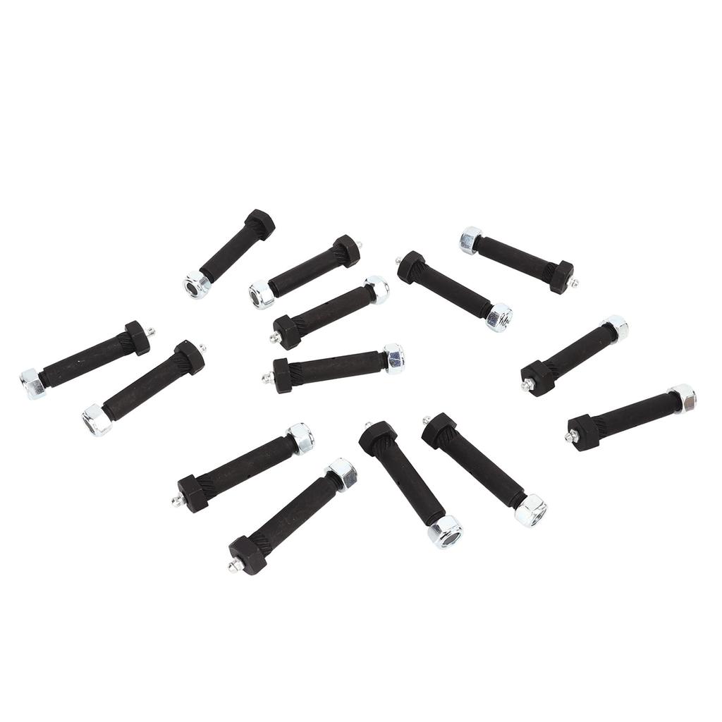 14pcs Greaseable Spring Bolt with Locknut 9 16in OD 3in Length Carbon Steel Zinc Plated for Trailer