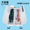 Cute pencil case for elementary school and Large standing pencil simple and stylish design with a and pencil Clear pen pouch with a slim cylindrical