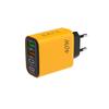 40W Multi-port Charger with 2 USB & 2 PD Ports, EU/UK Mobile Power Adapter