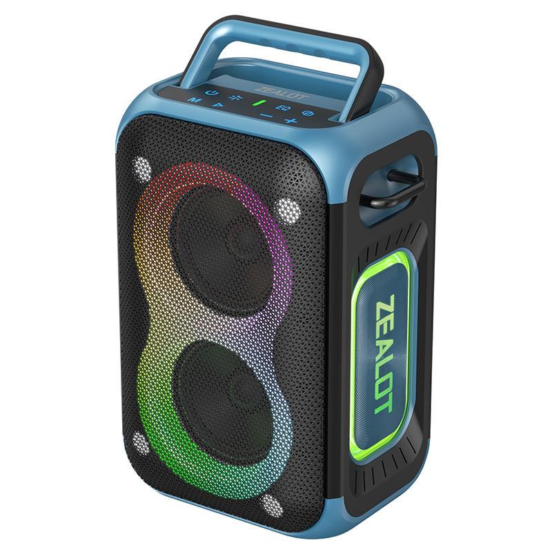 China Manufacturer ZEALOT PT02 High Quality 60W Portable Wireless Speaker Waterproof Speaker Party Speaker Outdoor