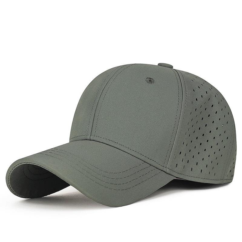 Einfarbige Baseballkappe Herren Damen Sonnenschutz Schnelltrocknende Kappe Mesh Atmungsaktive Kappe