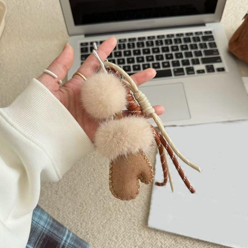 1 st Vante Flickor Nyckelring Nyckelring Damtillbehör Mobilväska Hängande Rep Bilprydnad