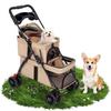 Foldable Double Pet Stroller with 2 Carriages Dog Stroller New Cat Strollers  for Dogs and Cats