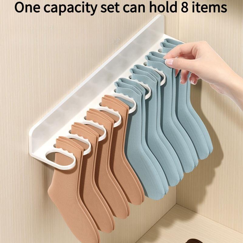 1PC wardrobe underwear underwear socks storage rack wall-mounted bra hook hanger storage box rack finishing artifact