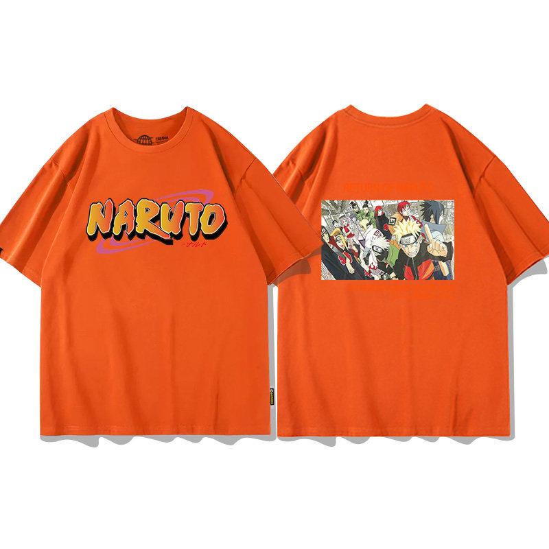 Anime New Childrens Tshirt Naruto Xiao Organizes Six Payne Anime Cotton Doublesided Printing Parentchild Casual Tshirt