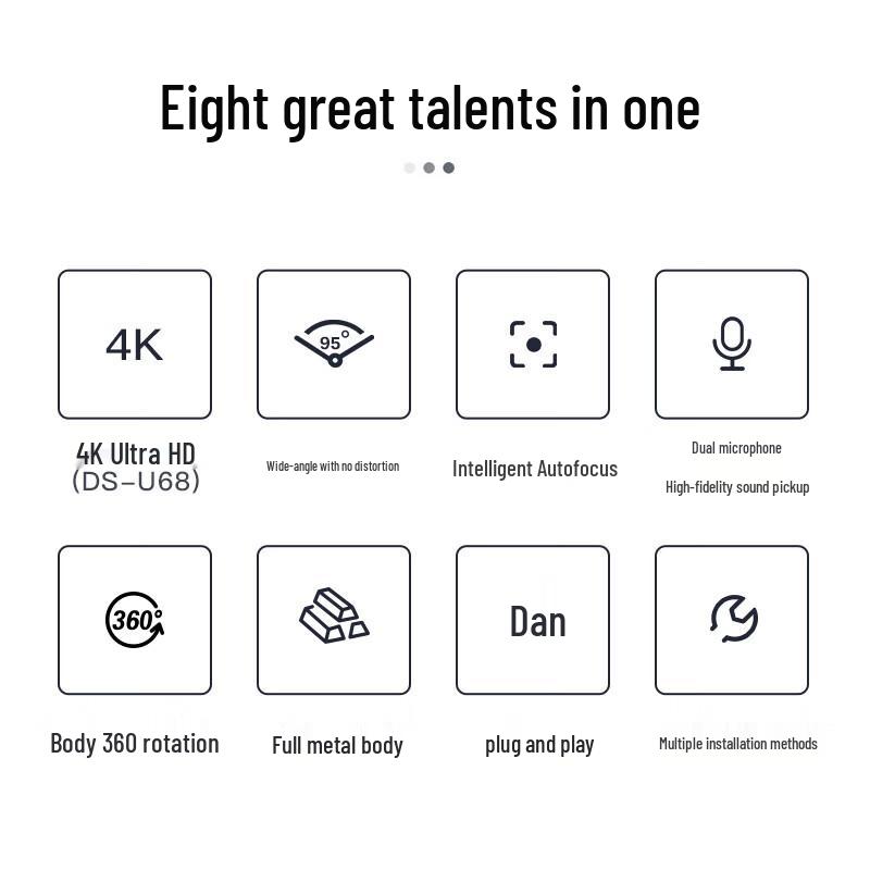 Hikvision U62 1080P HD USB Conference Webcam (CN version)