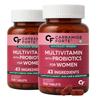 Carbamide Forte Multivitamin for Women with 43 Ingredients | Multivitamin Tablet with Probiotics - 100 Veg Tablets (Pack of 2)