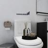 Fun Toilet Door Sign Metal Fun Bathroom Decoration Family Black Toilet Sign Fun Door Top Decoration Interesting Bathroom Sign Ho